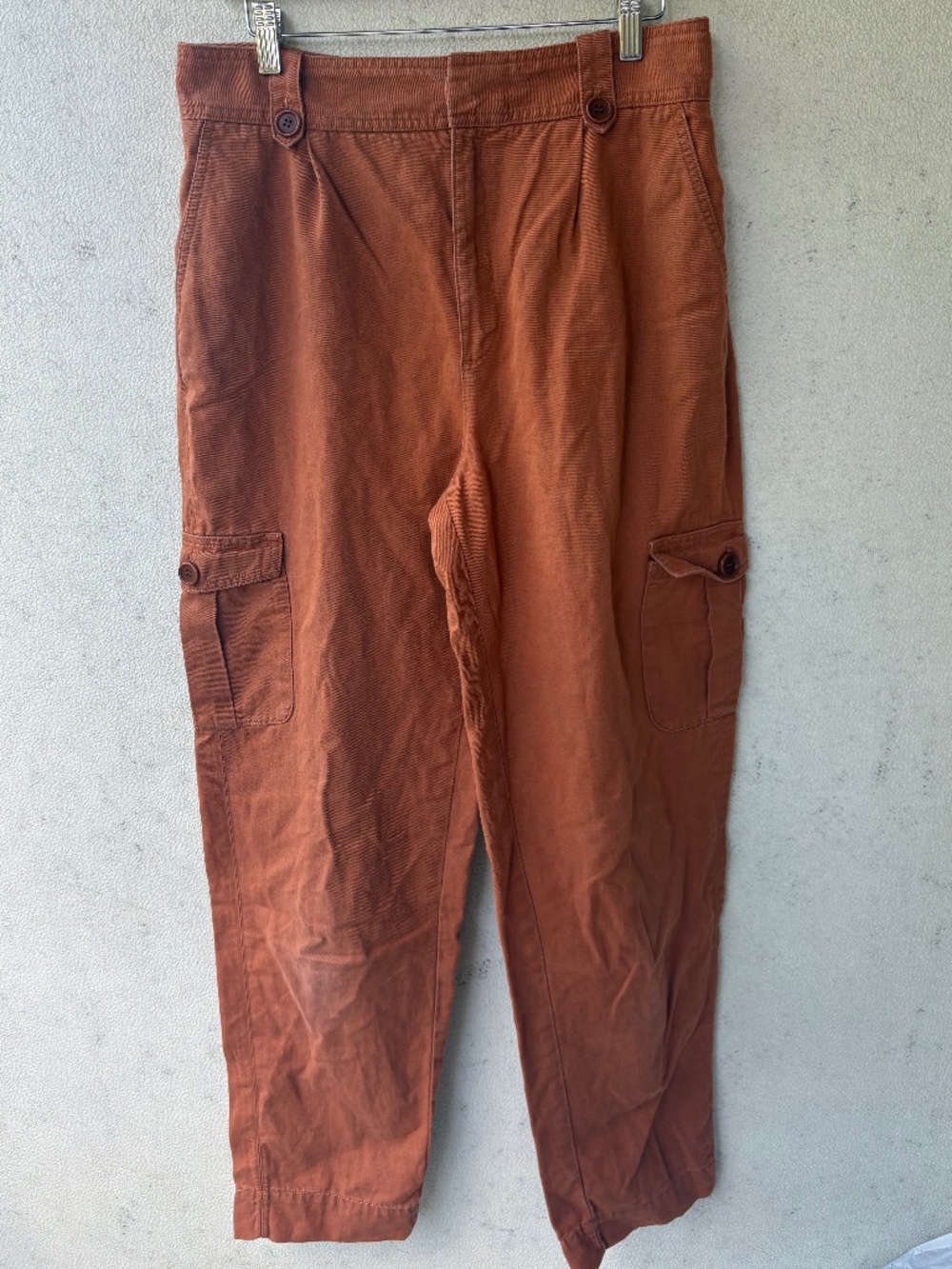 Banana Republic Heritage Archive Reissue Cargo Pants Orange 10 Tall